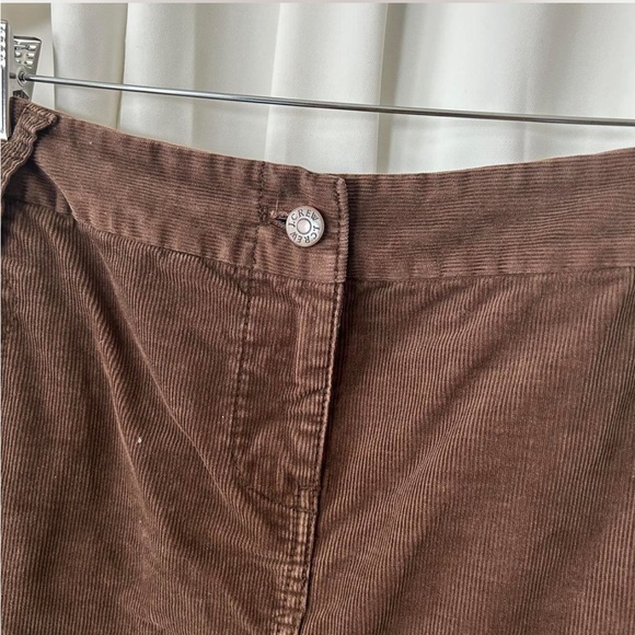 Brown J. Crew corduroy mini skirt with pockets size 6. - Picture 4 of 8